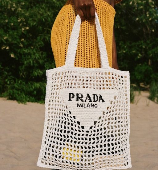 Prada raffia tote: the bag that is taking over Instagram RN